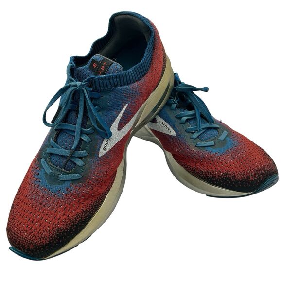Brooks Levitate 2 Men’s Size‎ 13D Running Shoes Chilli, Navy Red . Cushion READ - Picture 1 of 10